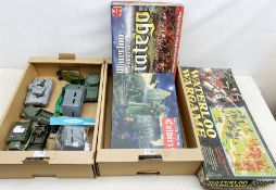Airfix Waterloo Wargame; Jumbo 200 Years Stratego board Game; Osprey Games Escape From Colditz board