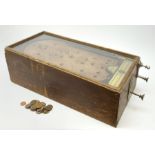 Early 20th century table top bagatelle game 'The Advance Pin Table - British Made - For Amusement On