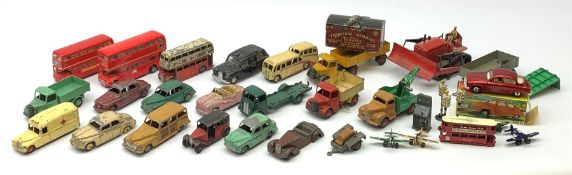 Dinky - quantity of unboxed and playworn die-cast models including Alvis, Austin Atlantic, Bedford a