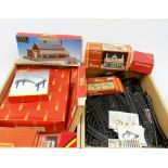 Hornby/Tri-ang '00' gauge - Central Station, Dunster Station and Booking Hall un-made kits; Station