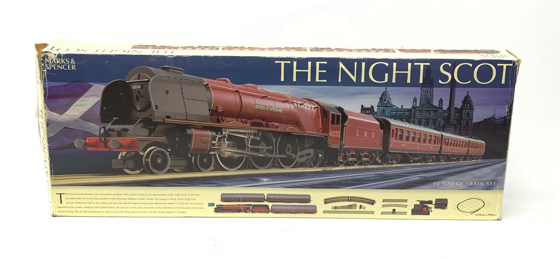 Hornby '00' gauge - Marks & Spencer The Night Scot set with Duchess Class 4-6-0 locomotive 'Duchess