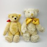 Two modern Steiff teddy bears comprising limited edition white with growler mechanism No.459/4000 H4
