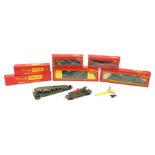 Tri-ang/Hornby '00' gauge - Battle Space Anti-Aircraft Searchlight wagon; Multiple Missile Launcher;