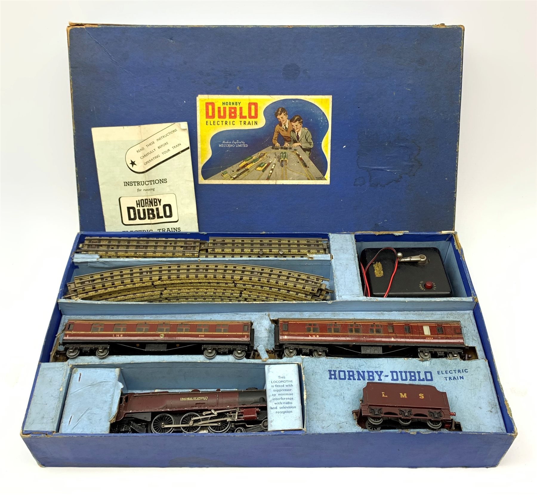 Hornby Dublo - EDP2 electric three-rail Passenger Train Set with Duchess Class 4-6-2 locomotive 'Duc