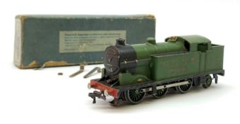 Hornby Dublo - EDL7 Class N2 0-6-2 tank locomotive No.9596, plain blue box with original labels