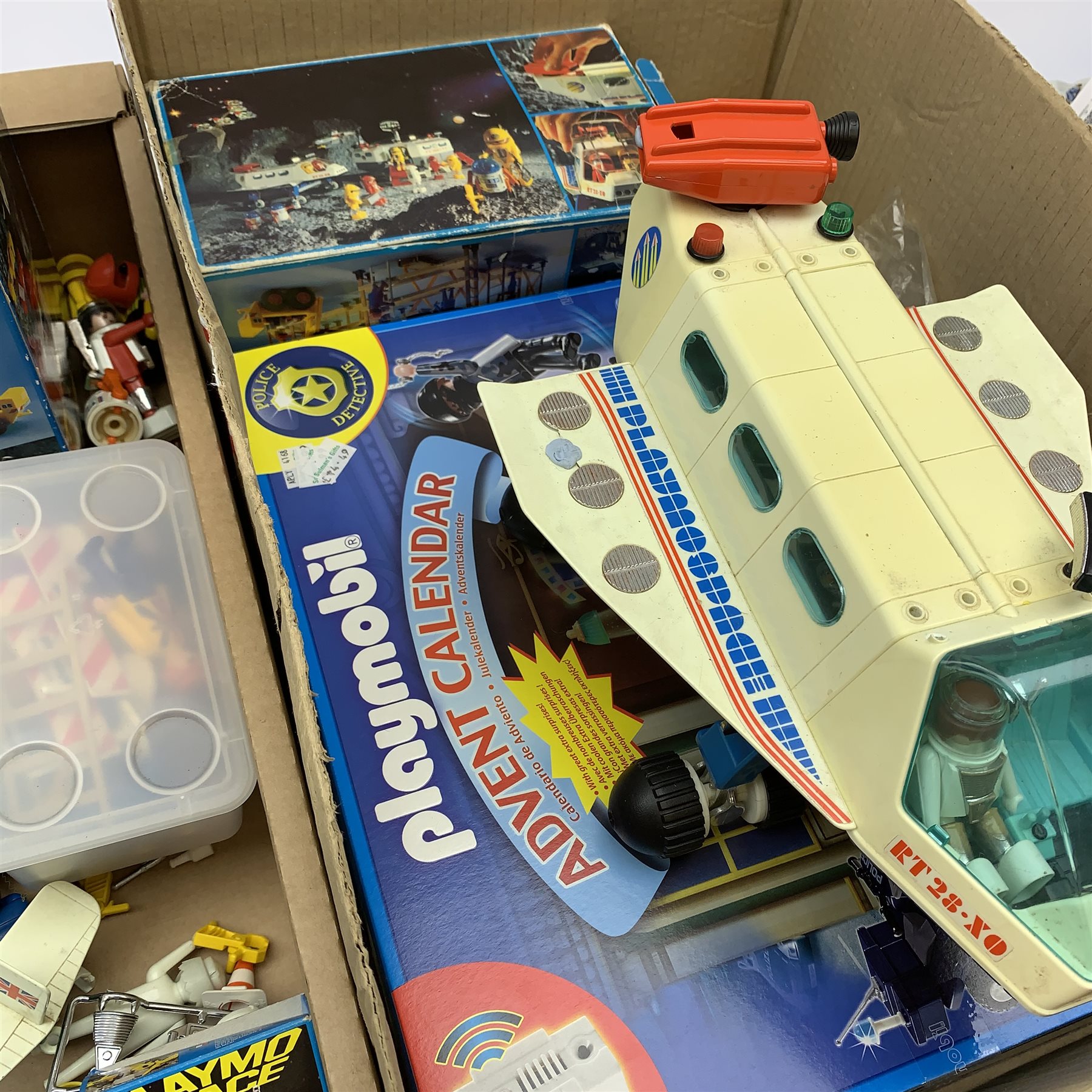 Playmobil - Playmo Space Station, boxed, and Shuttle, unboxed; Farm Tractor in part box; Police Car - Image 3 of 3