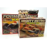 Scalextric - Formula One set and Mighty Metro set, both boxed; two boxes of extra track; and box of