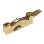 A 1 1/2" brass shoulder plane with mahogany infill and wedge G+
