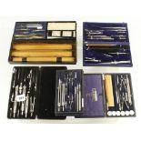 Five sets of drawing instruments G