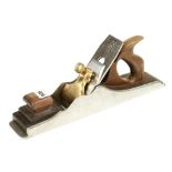 A 15 1/2" d/t steel panel plane by BUCK with brass lever,