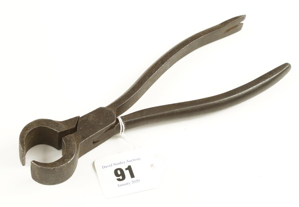 A pair of pincers dated 1876 G - Image 2 of 2