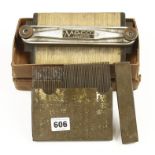 A 6" MACO template in orig box and a set of graining combs G++