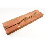 A large piece of heavy pink ivory timber 39" x 10" x 3" with central shake G