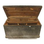 A tool chest 37" x 18" x 18" with two sliding trays G