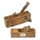 An early circular plough and a block plane G (plus VAT)