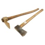 An adze and a small axe G