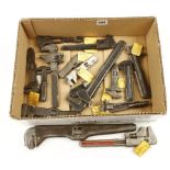 15 various adjustable wrenches G+