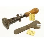 An unusual HUBER Germany No 1 wrench and another by DIAMOND USA G+