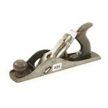 A STANLEY No 10 low knob rebate plane, iron worn out,