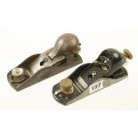 A STANLEY knuckle joint block plane and another more recent G+