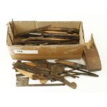 A quantity of moulding plane irons and wedges G