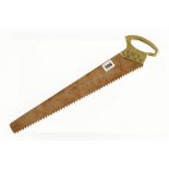 A pretty salt saw with 16" copper blade fitted to brass handle with copper rivets G++