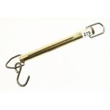 A SALTER brass spring balance to weigh 80 lbs G++