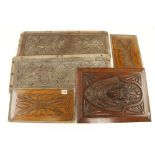 10 assorted reclaimed mahogany and oak panels to 25" G