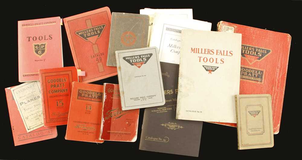 11 tool catalogues by Millers Falls and Goodell Pratt G