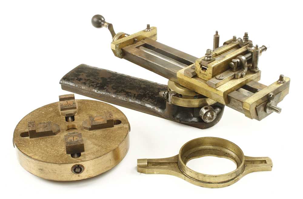 A fine HOLTZAPFFEL ornamental turning lathe with numerous attachments incl. ornamental slide rest, - Image 7 of 9