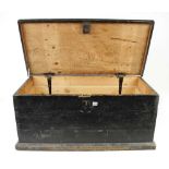 A pine chest 36" x 18" x 17" with some tools G