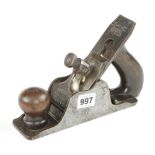 A SPIERS Plane-o-Ayr smoother with orig Stewart Spiers 2" iron G+