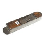 An unusual, fine quality low angle iron mitre plane 13 1/2" x 2 3/4" with protruding toe and