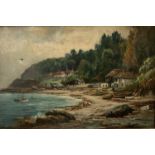 Henry Hadfield CUBLEY (1858-1934) Babbacombe, Torquay Oil on canvas Signed 50.5 x 74.5cm