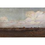 Charles G Beale ADAMS (1862-1939) Dusk Oil on canvas Signed 75 x 114cm