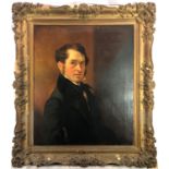 English School, 19th Century Portrait of Charles Corrie, son of Adam Corrie Oil on canvas 74.5 x