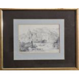 English School,19th Century Tintern Abbey Pencil drawing 13 x 19cm Together with: After J.M.W.