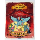A 1970s Jouineau Bourduge for Disney French language cinema advertising poster 'Dumbo' . Paper