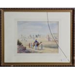 Marcel BLAIRAT (19th Century) Travelling on Camelback Watercolour Signed 17.5 x 23cm