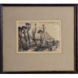 After Samuel John Lamorna BIRCH (1869-1955) St. Michael's Mount Engraving 13.5 x 18.5cm (sight