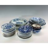 Miscellaneous Chinese blue and white porcelain.Condition report: Three larger pieces have damage and