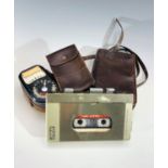 A G.E.C.Stereo Starwalker cassette player, model R8701H, cased and a light meter.