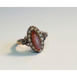 A 9ct gold Edwardian hardstone cameo ring.Condition report: Ring size M No damage to the cameo or