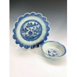 Two Chinese blue and white porcelain bowls, diameters 25.5cm and 14.5cm.Condition report: Larger