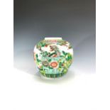A Chinese famille verte ginger jar, early 20th century, height 17cm.Condition report: There are no