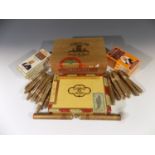 A collection of cigars to include a box of 'La Tropical De Luxe' cigars, a box of 'Tabacalera'