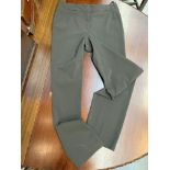 A pair of straight leg mink brown smart trousers by Donna Karan signature, label size UK 16,