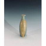 A small studio pottery vase, impressed seal mark with the initials AT. Height 11cm .