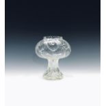 An early 20th century glass pedestal vase. Height 19.9cm.