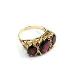A 9ct gold Victorian style ring